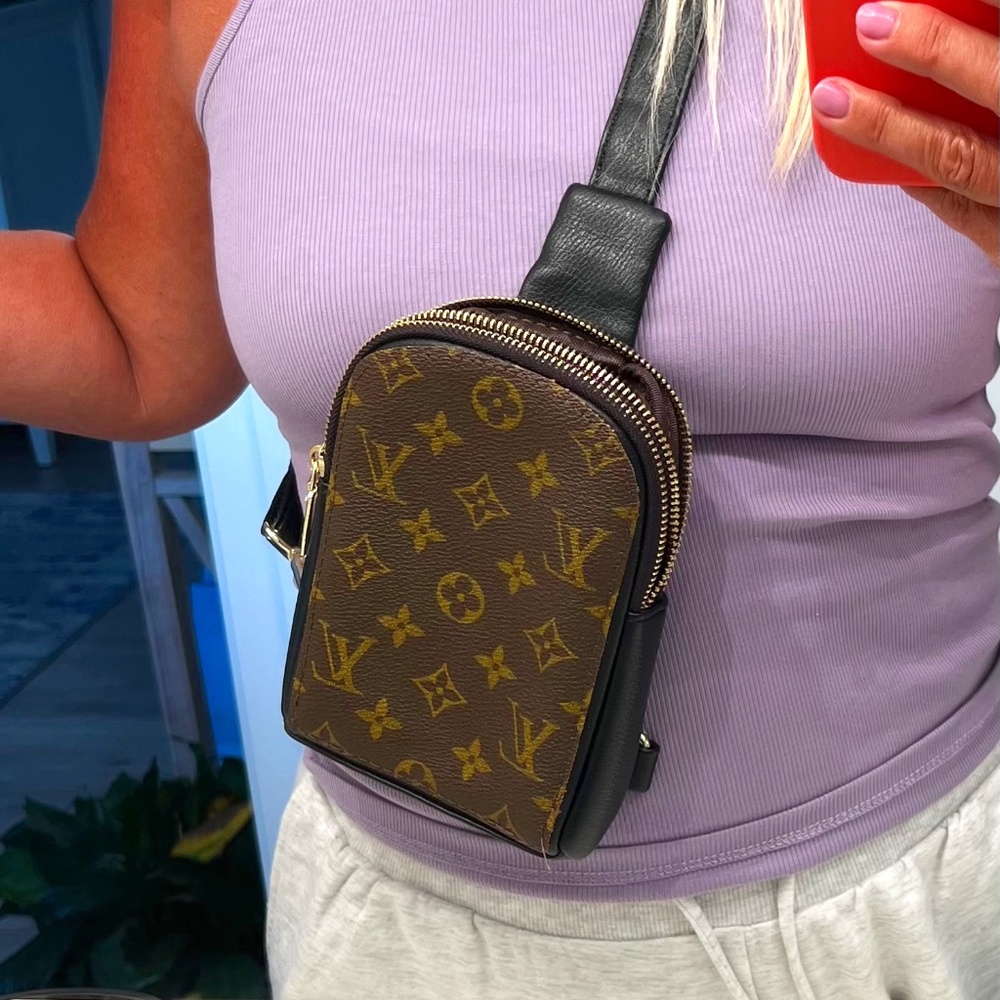 Authentic Louis Vuitton material crossbody